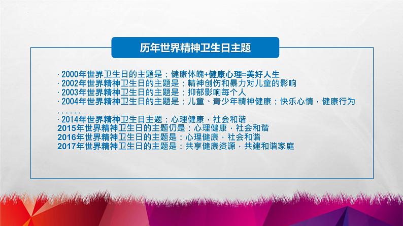世界精神卫生日《关注儿童心理问题》主题班会课件第7页