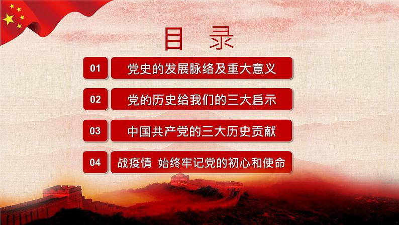 小学生主题班会课件:在疫情中领悟党史+牢记初心使命+通用版第2页