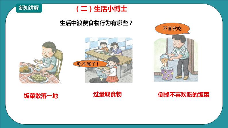 川教版一年级《生命.生态.安全》下册第17课《拒绝餐饮浪费》 课件第5页