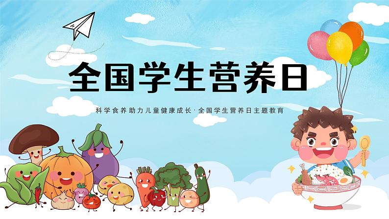 全国学生营养日(主题班会)课件PPT第1页