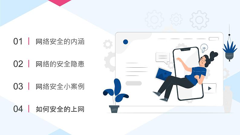 中小学生【安全教育】主题班会之【网络安全】精品课件六02