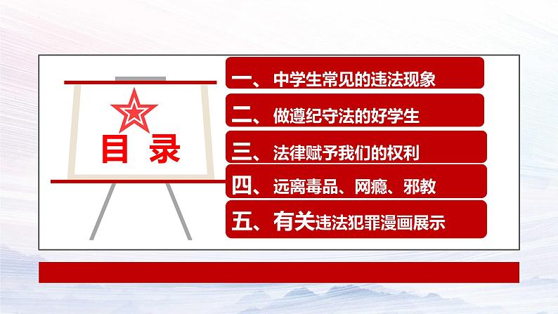 法制教育、法满校园主题班会课件-2023-2024学年初中主题班会精品课件第4页