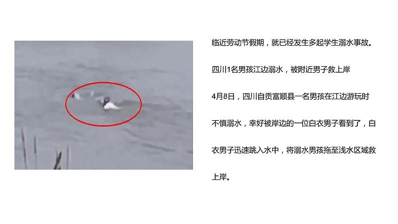 小学生安全教育主题班会 “五一”假期劳动节严防溺水! 课件第2页