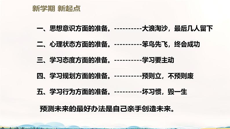 开学第一课 假期结束,如何收心学习? 课件03