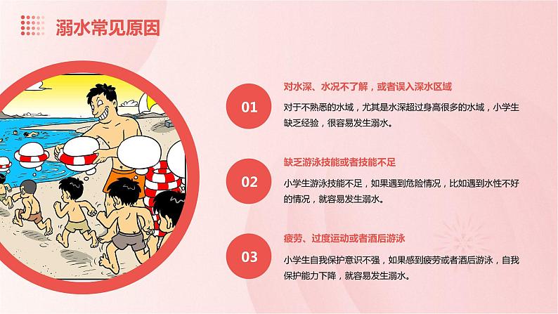 小学防溺水安全教育课件 (浅粉红色背景)第5页