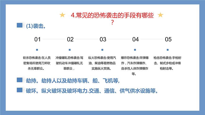 反恐防恐，你我同行——中職反恐安全教育主題班會-【中職專用】中職教育優(yōu)質(zhì)主題班會課件集錦第8頁
