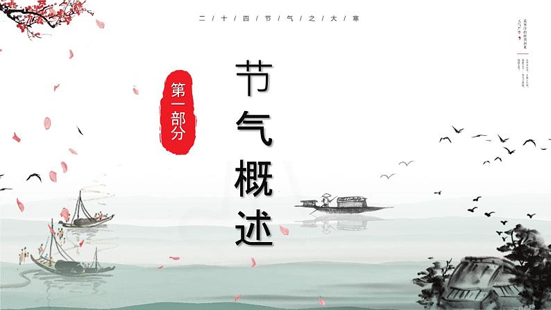 古典水墨中国风大寒节气介绍PPT模板03
