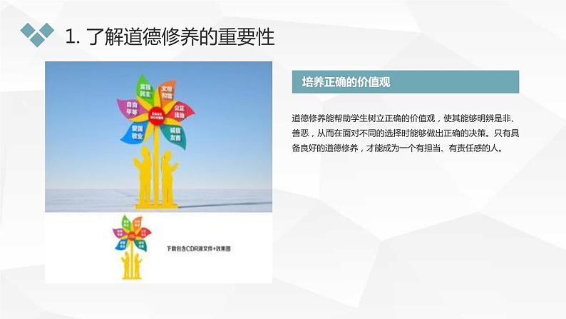 道德修养与行为规范初二主题班会通用课件05
