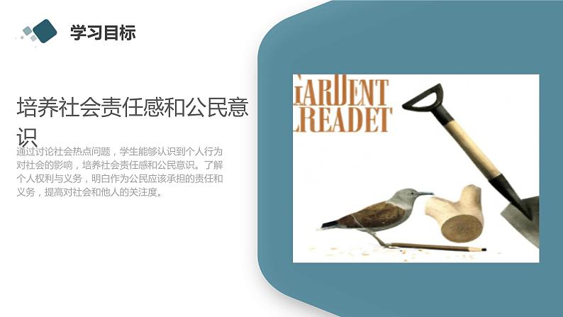 高一九月开学主题班会课件:探讨社会热点问题,培养社会责任感和公民意识(课件)06