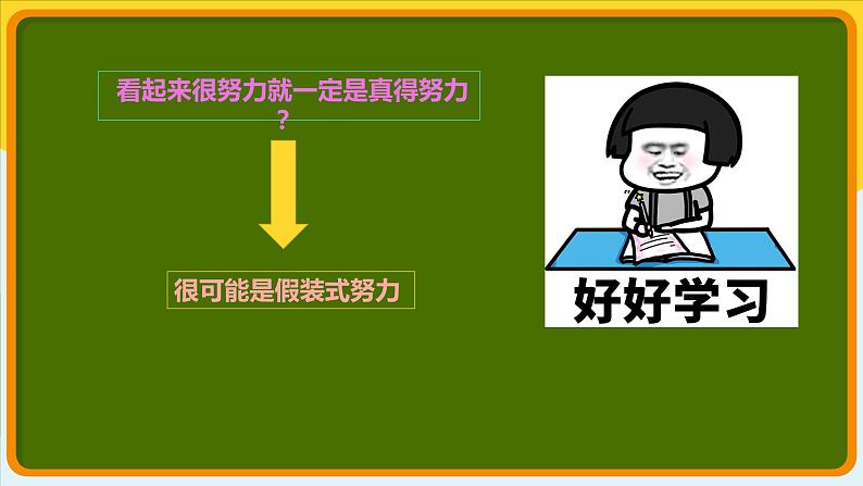 拒绝假努力 我要真勤奋——努力学习拒绝假努力主题班会(课件)第5页