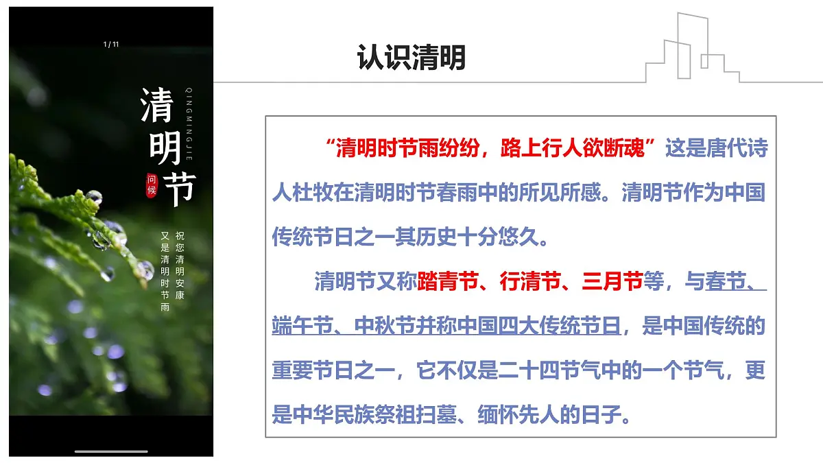 缅怀先烈,传承精神——清明节主题班会课件第5页