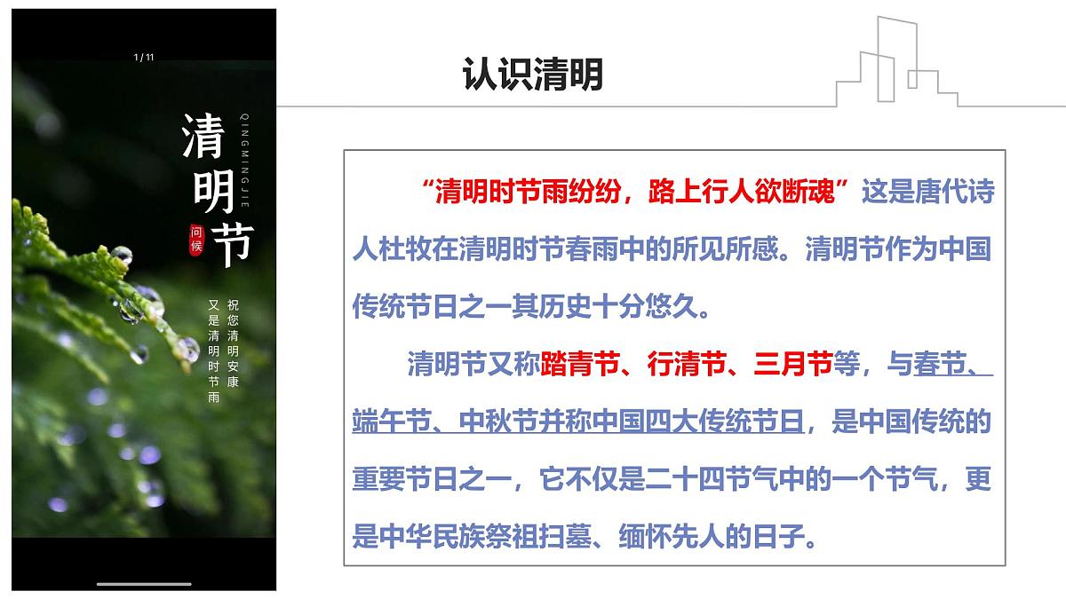 缅怀先烈,传承精神——清明节主题班会课件第5页