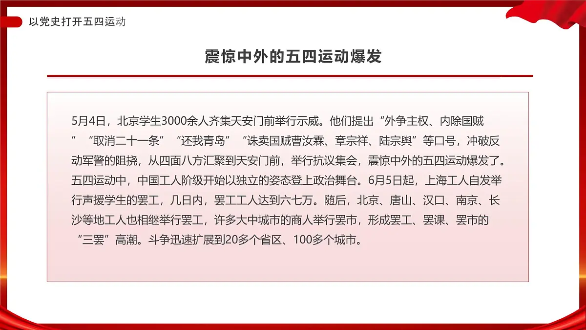 五四运动牢记青春使命课件第5页
