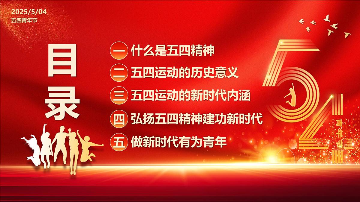 纪念五四运动106周年课件第3页