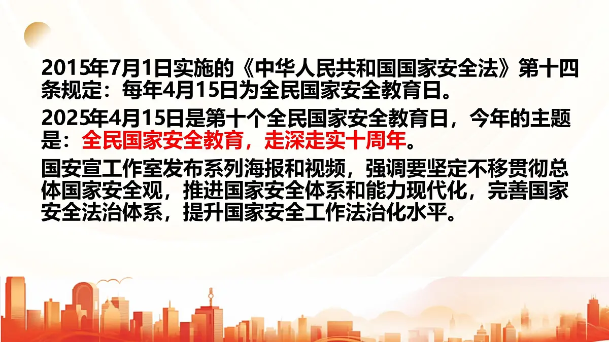 国家安全,从我做起——国家安全教育日主题班会课件第2页
