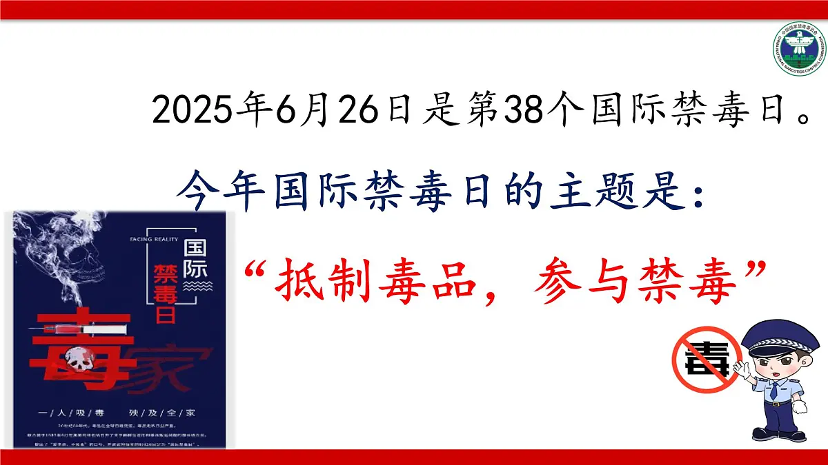 抵制毒品,参与禁毒 课件--2024-2025学年高二下学期禁毒日主题教育班会第2页