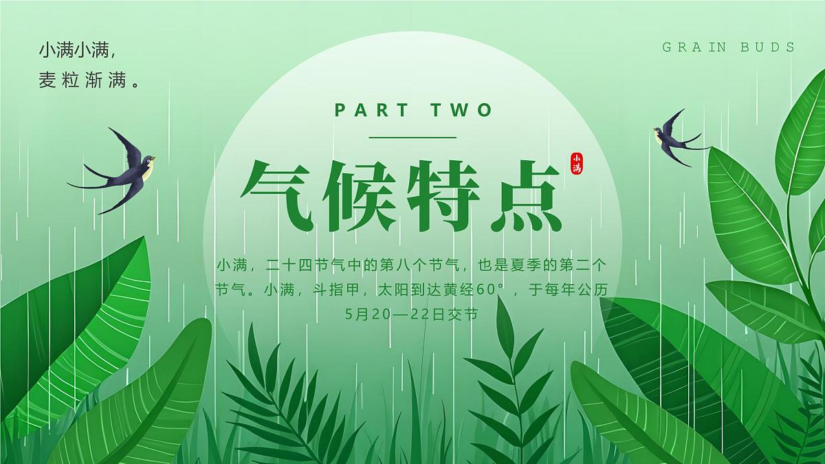 绿色清新风二十四节气之小满课件第8页