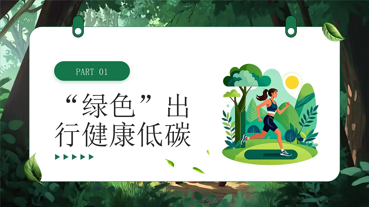 绿色清新风倡导文明健康绿色环保生活课件第3页