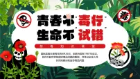 绿色画风小学生禁毒知识宣讲课件