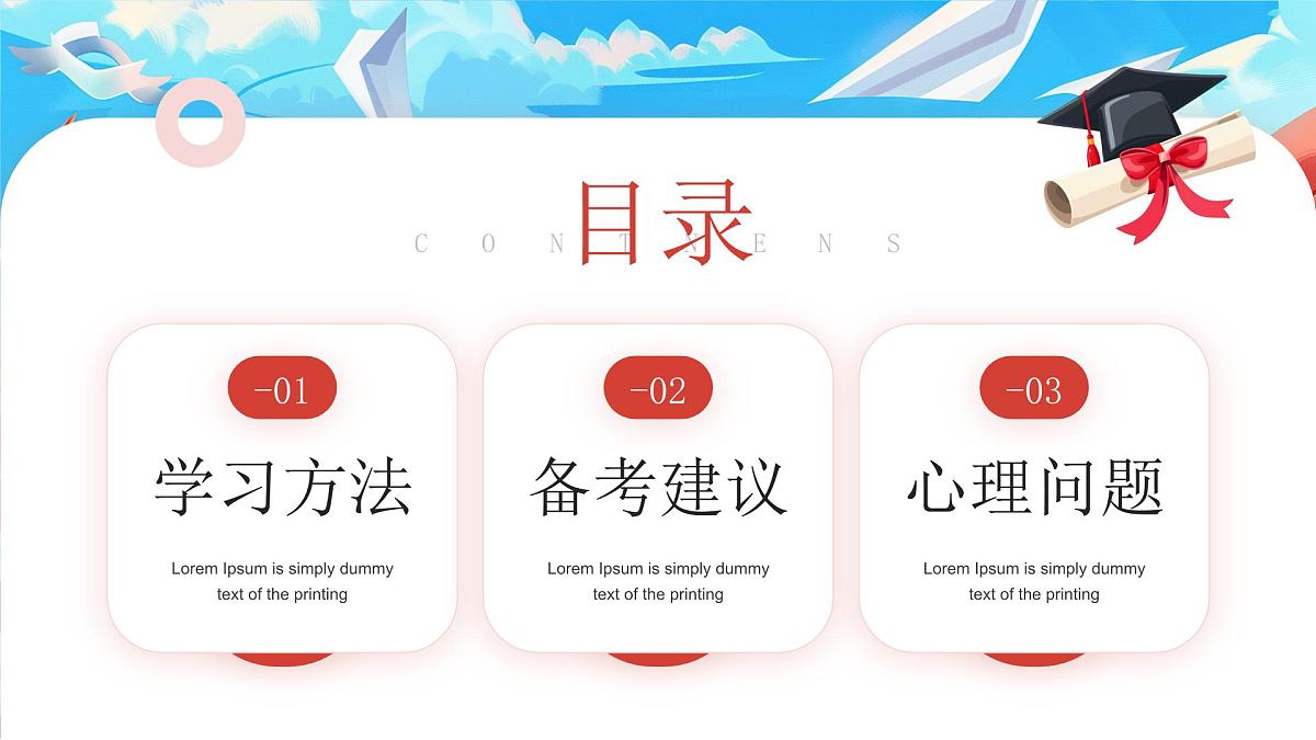 蓝色画风高考冲刺阶段全方位备考 课件第3页