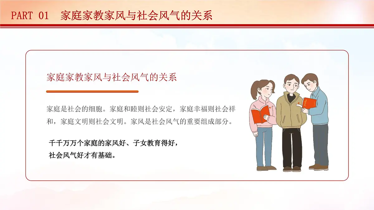 红色党政家庭家教家风建设 课件第5页