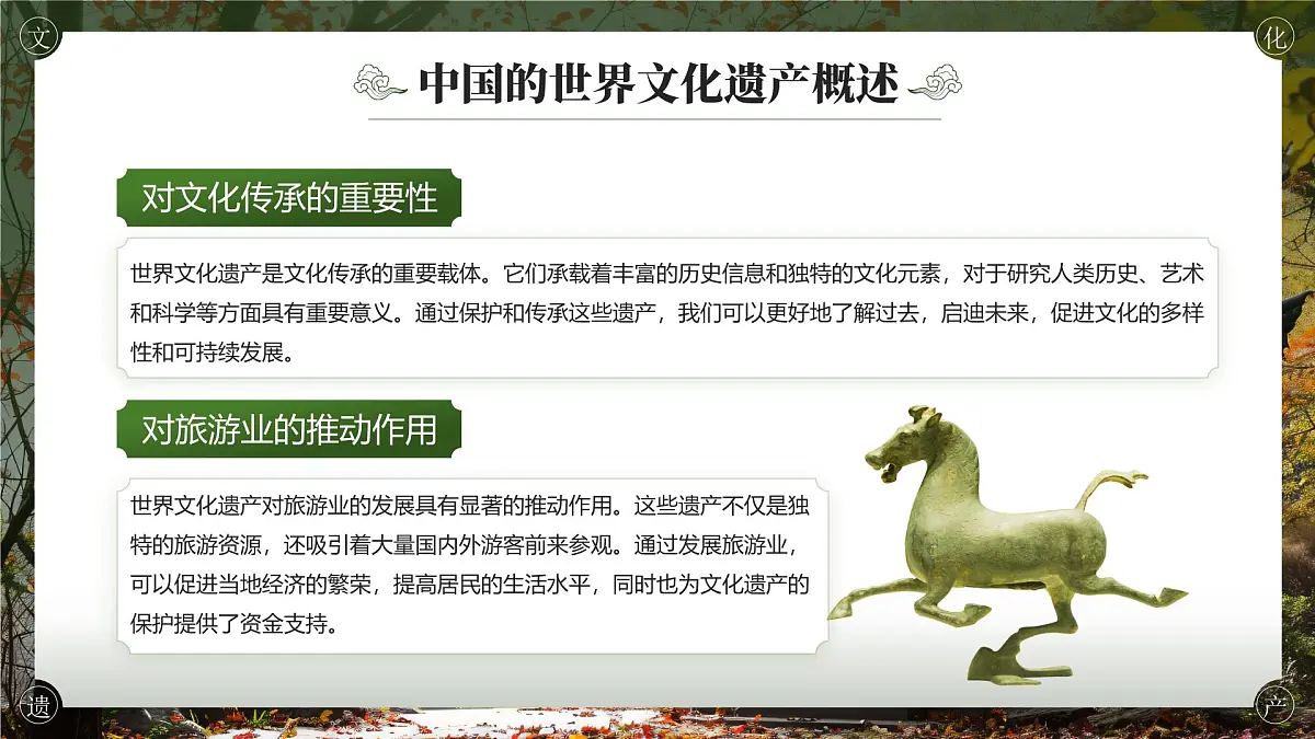 绿色简约风中国的世界文化遗产 课件第6页