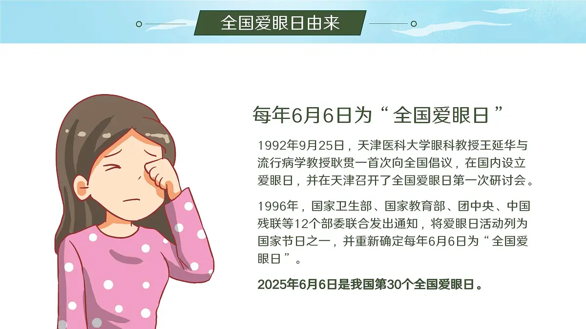 绿色小清新爱护眼睛 保护视力课件第5页