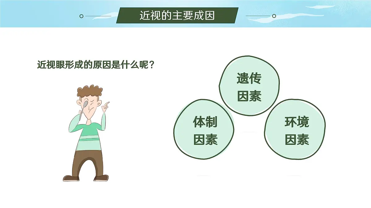 绿色小清新爱护眼睛 保护视力课件第8页
