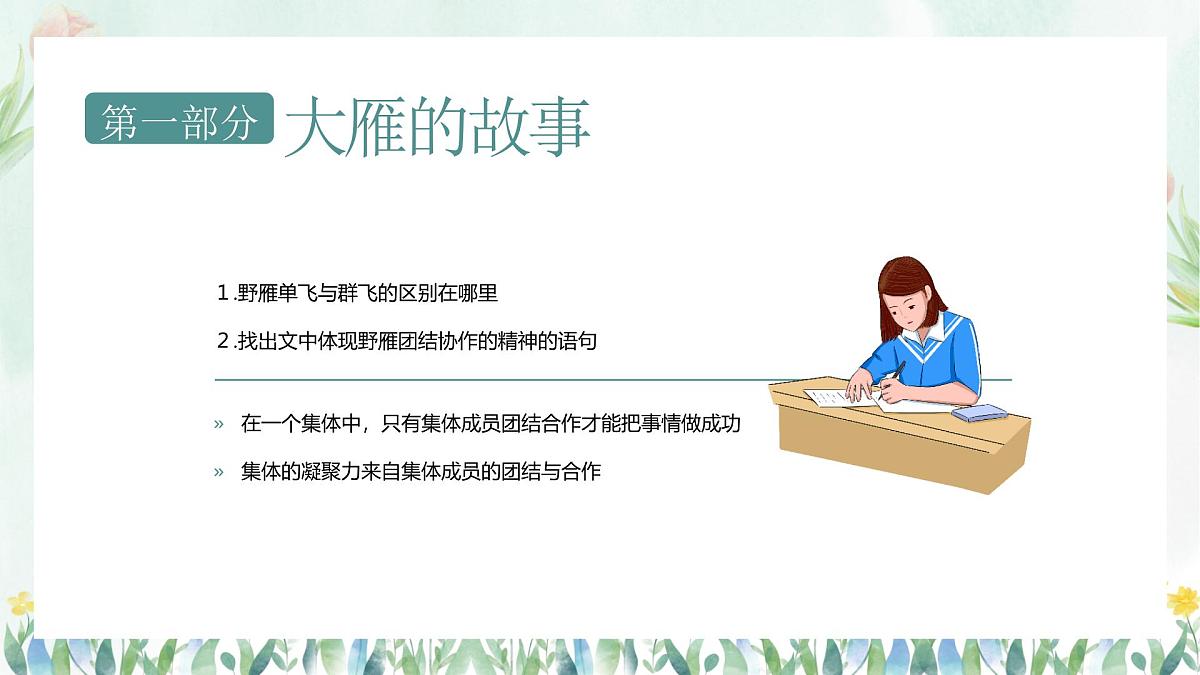 【凝聚力】【中小学】热爱集体认识集体团结教育主题班会:在集体中成长【课件】第6页