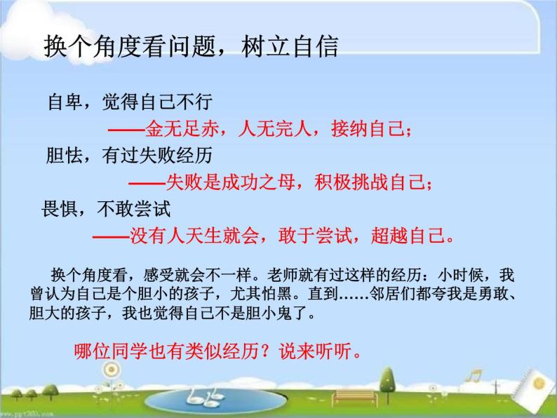 主题班会:告诉自己我能行ppt课件