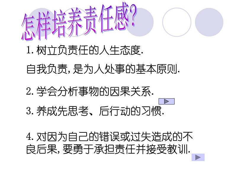 主题班会课件:做一个有责任感的人08