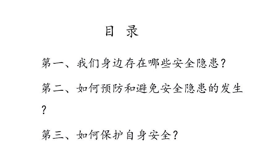 珍愛生命,安全第一校園安全教育主題班會第2頁
