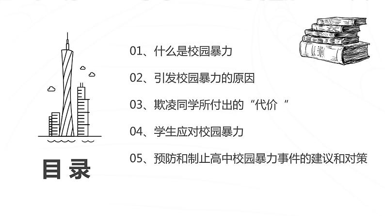 中小学生校园安主题班会:平安校园 反校园暴力 PPT02