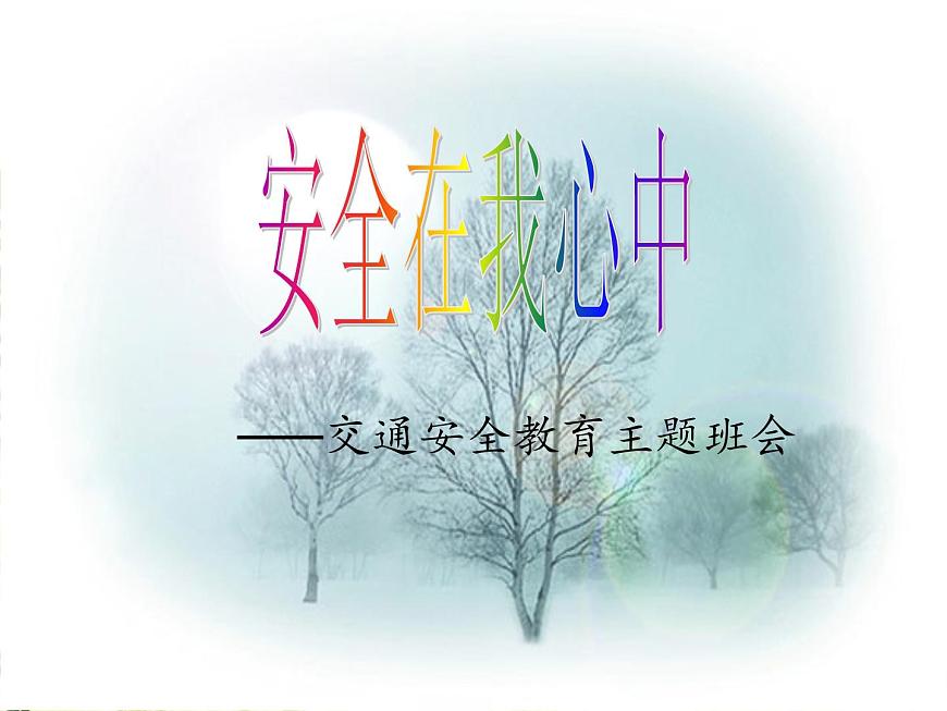 安全在我心中主題班會(huì)ppt第1頁(yè)