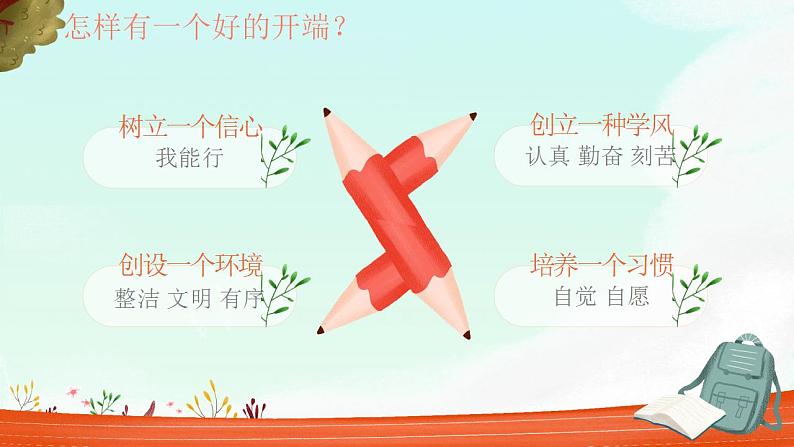 新学期开学了班会课件07