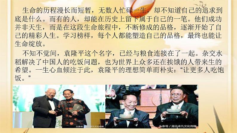 举国悲痛——送别国士袁隆平 主题班会课件(34张PPT)08