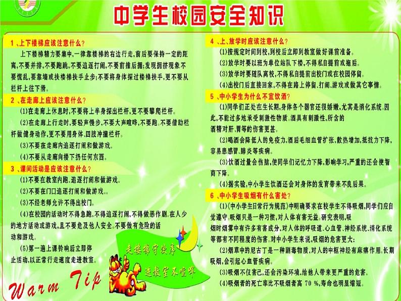 小学主题班会《校园安全教育:安全事故预防》 课件第5页
