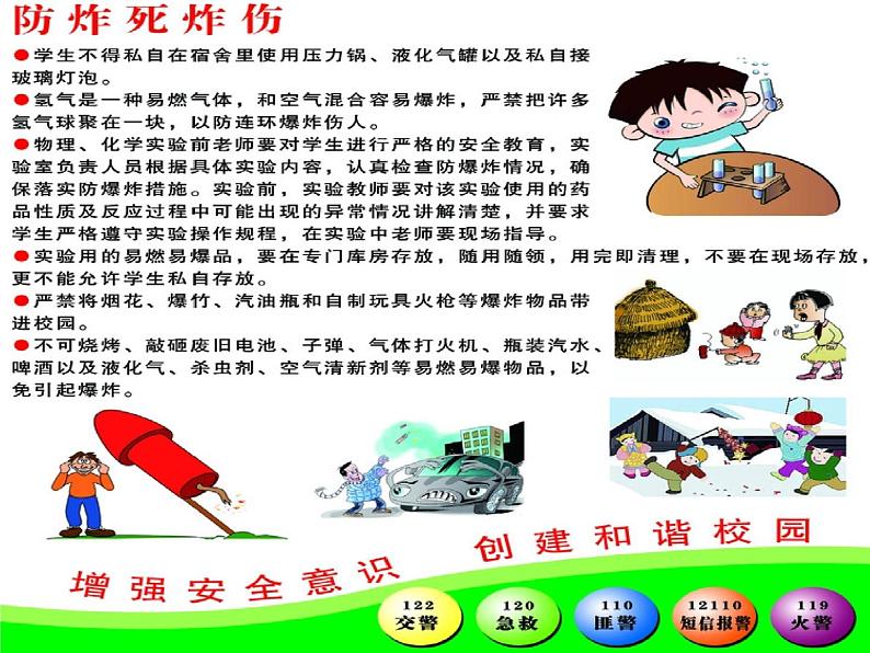小学主题班会《校园安全教育:安全事故预防》 课件第8页