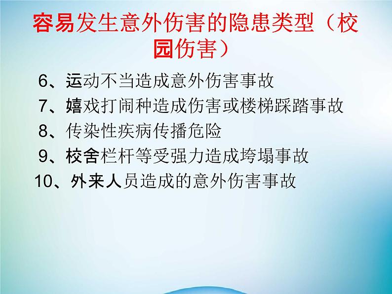 小学主题班会《校园安全教育:营造校园安全氛围》教学课件05