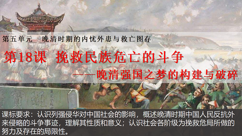 2022-2023学年高中历史统编版2019必修中外历史纲要上册第18课 挽救民族危亡的斗争 课件第2页