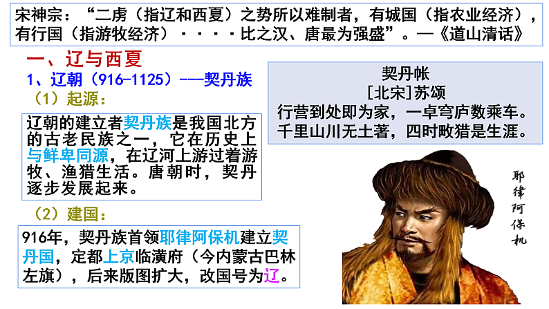 2022-2023学年统编版(2019)高中历史必修中外历史纲要上册第10课 辽夏金元的统治 课件07