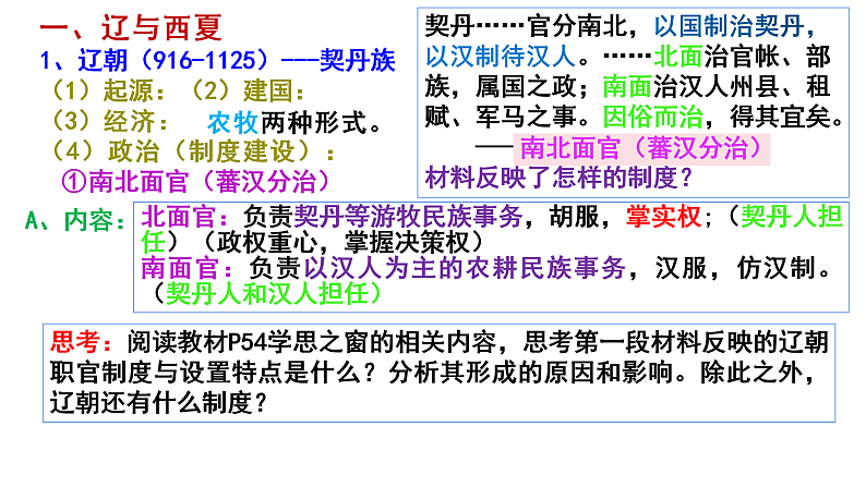 2022-2023学年统编版(2019)高中历史必修中外历史纲要上册第10课 辽夏金元的统治 课件08