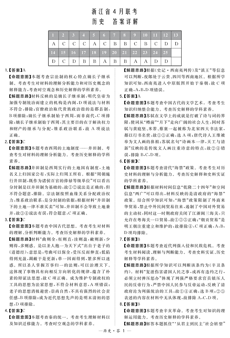 历史解析第1页