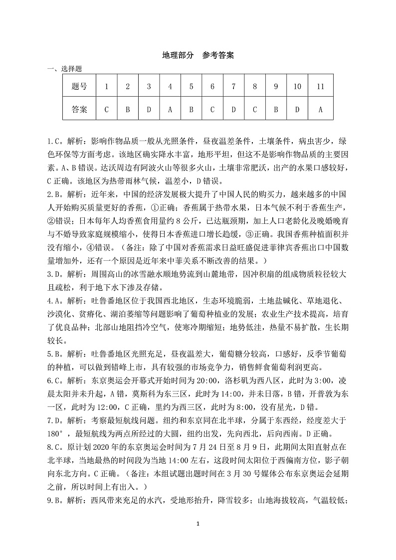 2020红河自治州高三第二次高中毕业生复习统一检测文科综合试题PDF版含答案01