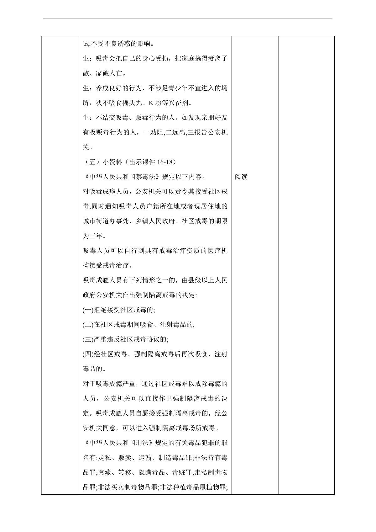 川教版生命生态安全九年级下册2《毒品的危害》 教案第3页