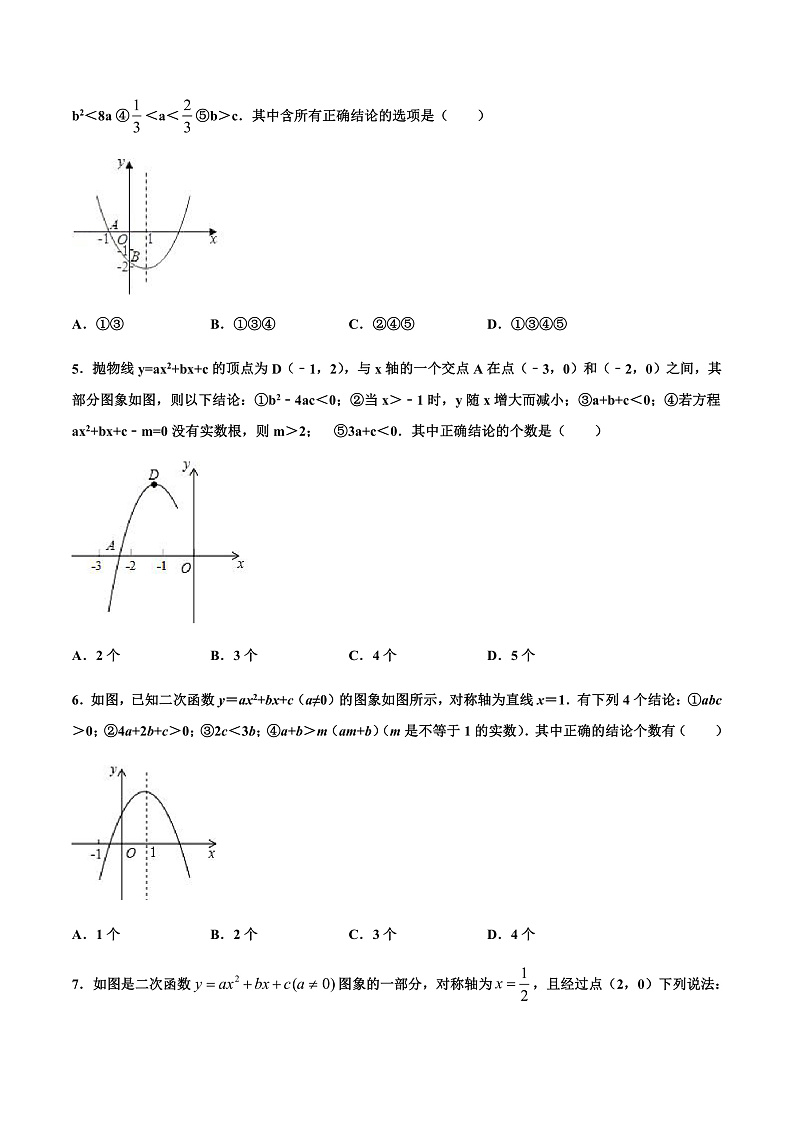 专练03(选择题-压轴)中考数学考点必刷题(原卷版)第2页