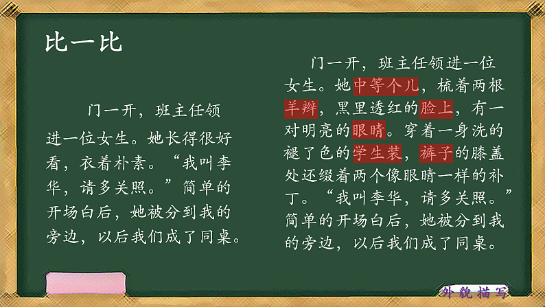 小学作文-写人-外貌描写(课件)通用第6页