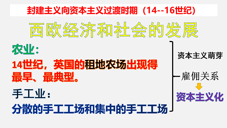 最新中考历史二轮专题复习课件 专题04 资本主义国家的形成和扩展 (部编版)第6页