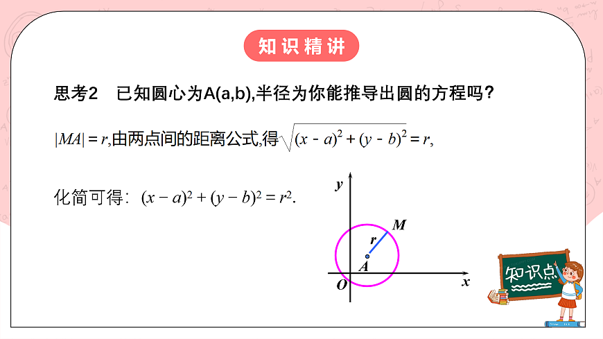 人教A版高中數(shù)學 選擇性必修一 第二單元 2.4.1圓的標準方程 課件第5頁