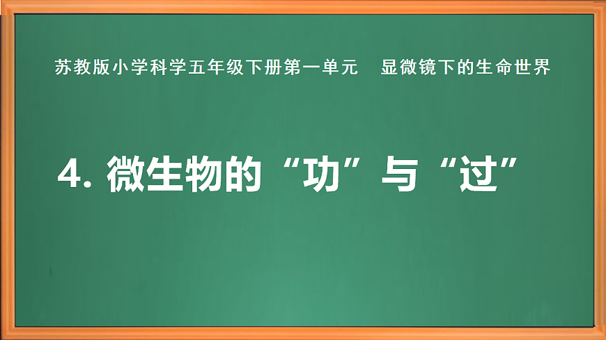 蘇教版小學(xué)科學(xué)五年級下冊第一單元《4 微生物的“功”與“過》課件+作業(yè)設(shè)計+視頻第2頁